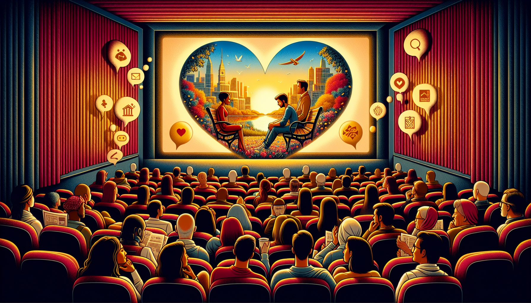 Blending Hearts and Voices: The Art of Integrating Social Commentary in Romance Films